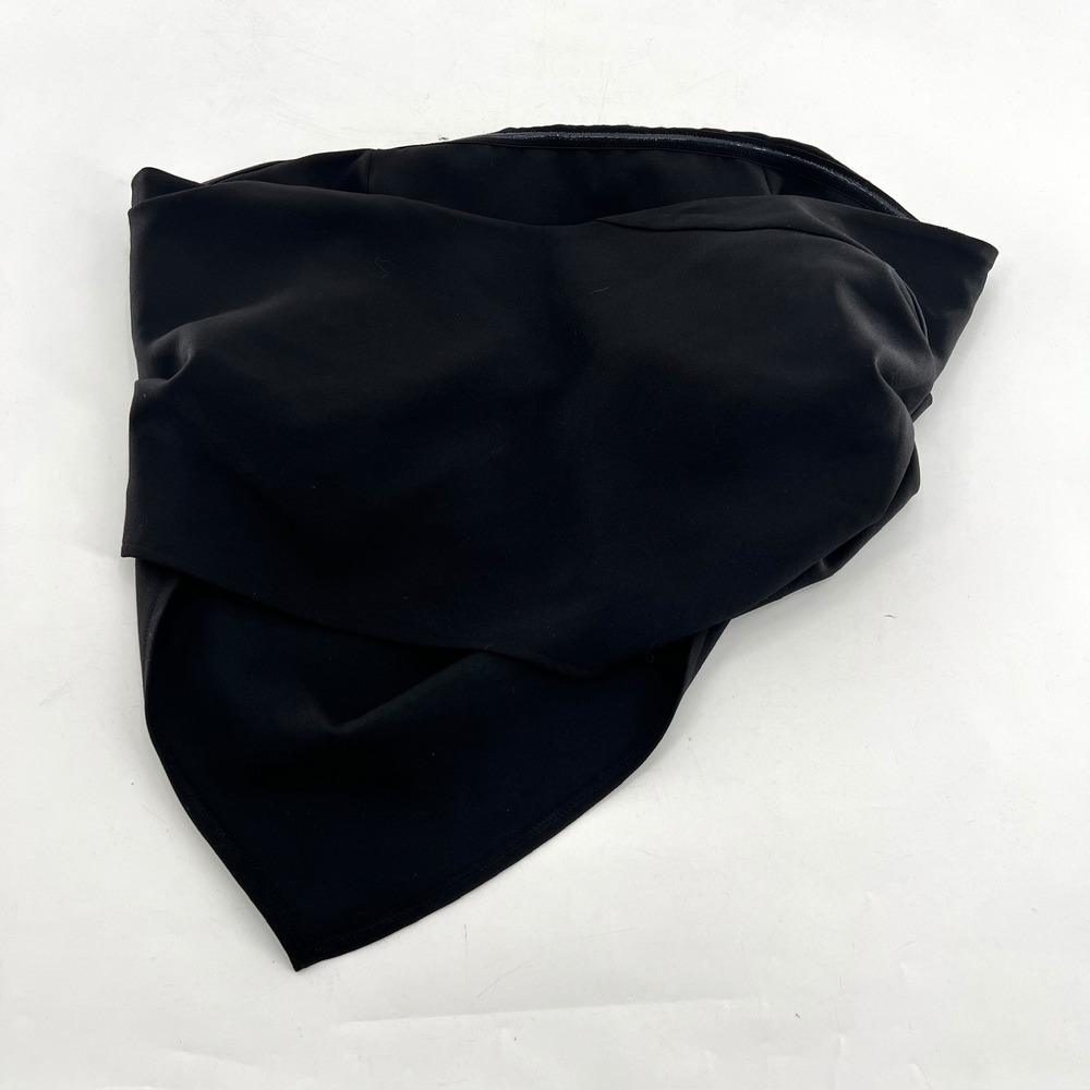 Zara Womens Black Strapless Draped Handkerchief Hem Tube Top Size Large L 30 - Picture 3 of 4